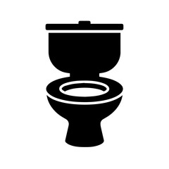 Toilet icon Bathroom restroom toilet seat flat icon for apps 