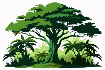 vector illustration of a palm tree