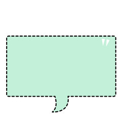 Speech bubble line art design. Different colors comment icons