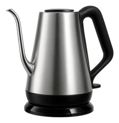Slimline electric kettle with a narrow spout, designed for precise pouring in small kitchen spaces.