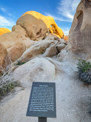 Sign explaining 