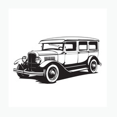 retro car vector