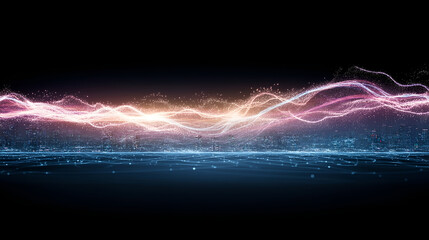 Abstract photo of intricate, glowing blue and purple lines representing data flow and network connections, against a dark, futuristic background.