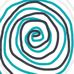 Two Color Abstract Swirl