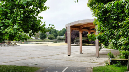 Helston boating lake gazebo