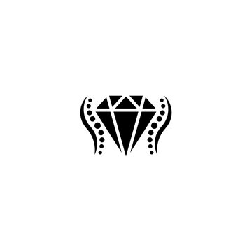 vector diamond ortopedi care logo design