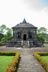 a beautiful architecture of ancient Buddhist temple in Banyunibo, Yogyakarta Indonesia