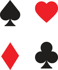 playing cards icon illustration