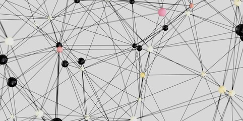 Abstract background image depicting interconnected nodes and complex network structures. Ideal for...