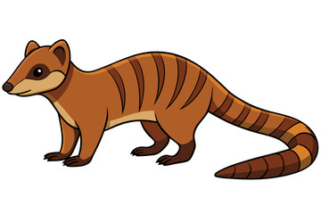 vector illustration of cartoon tiger