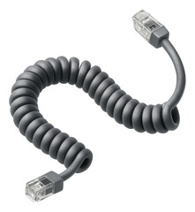 A compact, spiral telephone wire ideal for a small studio apartment.