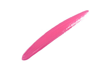 Pink watercolor paint brush stroke isolated on transparent background. watercolor png.	