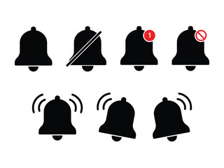 Notification Bell Icon Set