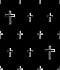 Obraz premium Cross Christian Seamless Pattern M_2208001