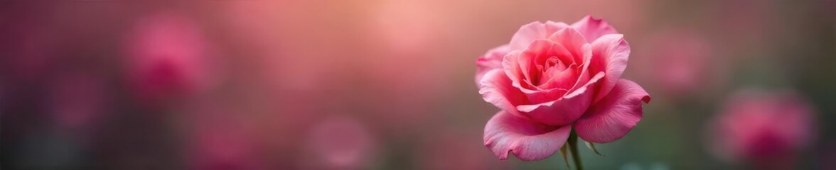 Dreamy Blurred Rose Soft Petals, Romantic Ethereal Background for Websites and Artistic Projects