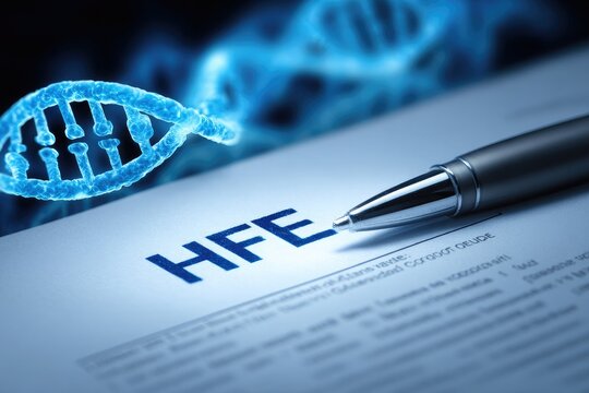 Genetic test report with marker on HFE gene