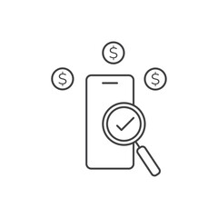 Online business icon template. Digital business cion.