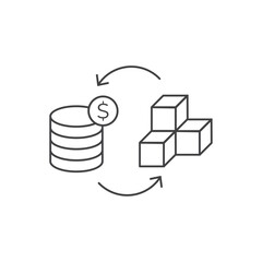Online business icon template. Digital business cion.