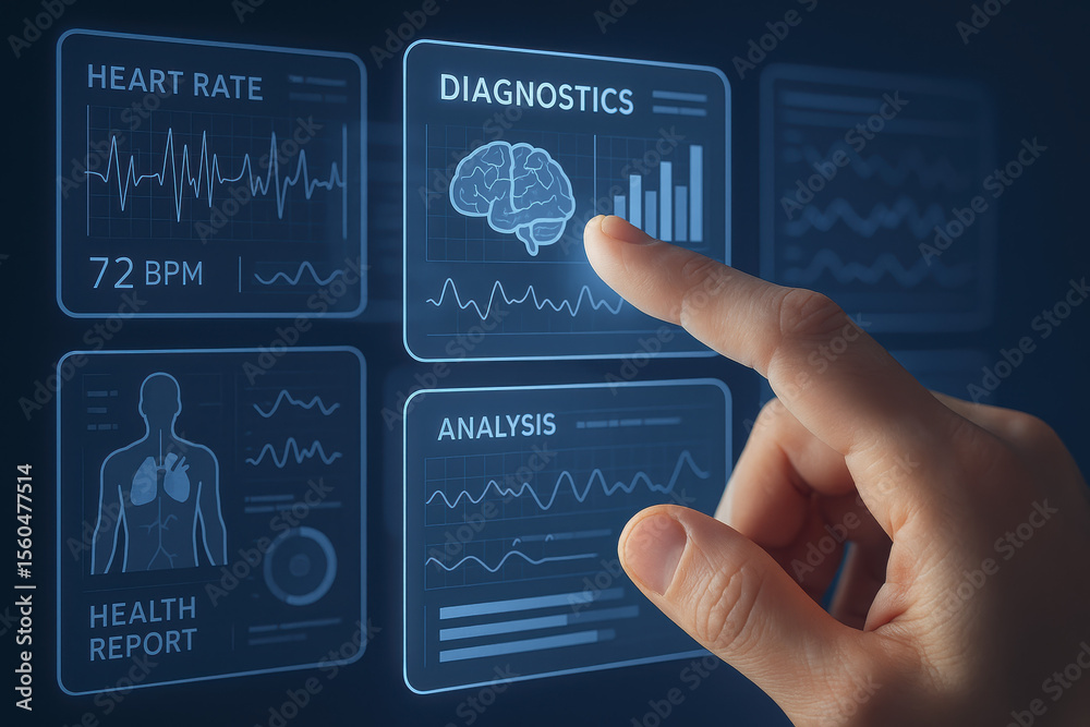Poster a detailed evaluation interface enables precise assessment health patterns and diagnostics through i