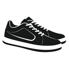 Stylish Black Sneakers Comfortable Footwear for Everyday Wear and Athletic Activities