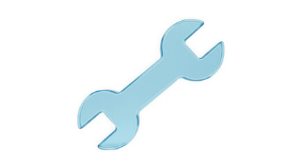 Wrench: A close-up studio shot shows a single, clean wrench, representing tools, craftsmanship, and construction. 