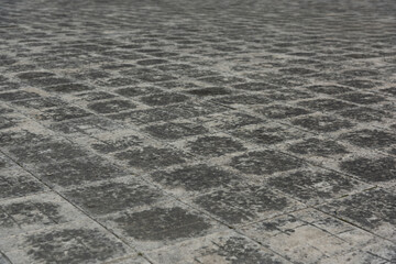 Low angle view vintage brick ground background
