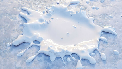 white condensed milk splash background 29