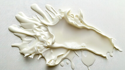 white condensed milk splash background 4