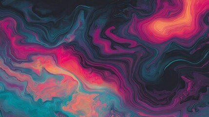 Fototapeta premium Abstract fluid art. Vibrant colors, swirling patterns