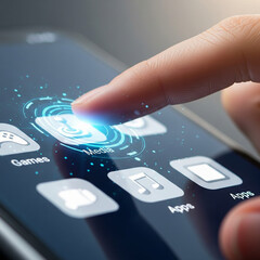 Futuristic Mobile Phone Interface