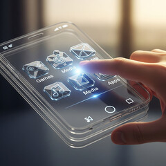 Futuristic Mobile Phone Interface