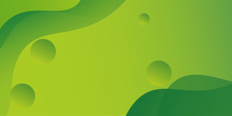 Fototapeta premium Abstract green background with circles. Fit for presentation design. wallpapers, brochure, posters