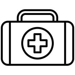 Obraz premium First Aid Outline Icon