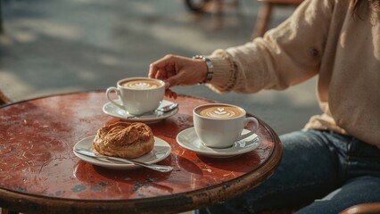 A crescent moon shines brightly in a dark blue night sky with wisps of clouds surrounding it