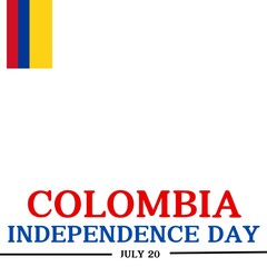 Fototapeta premium Colombia Independence Day