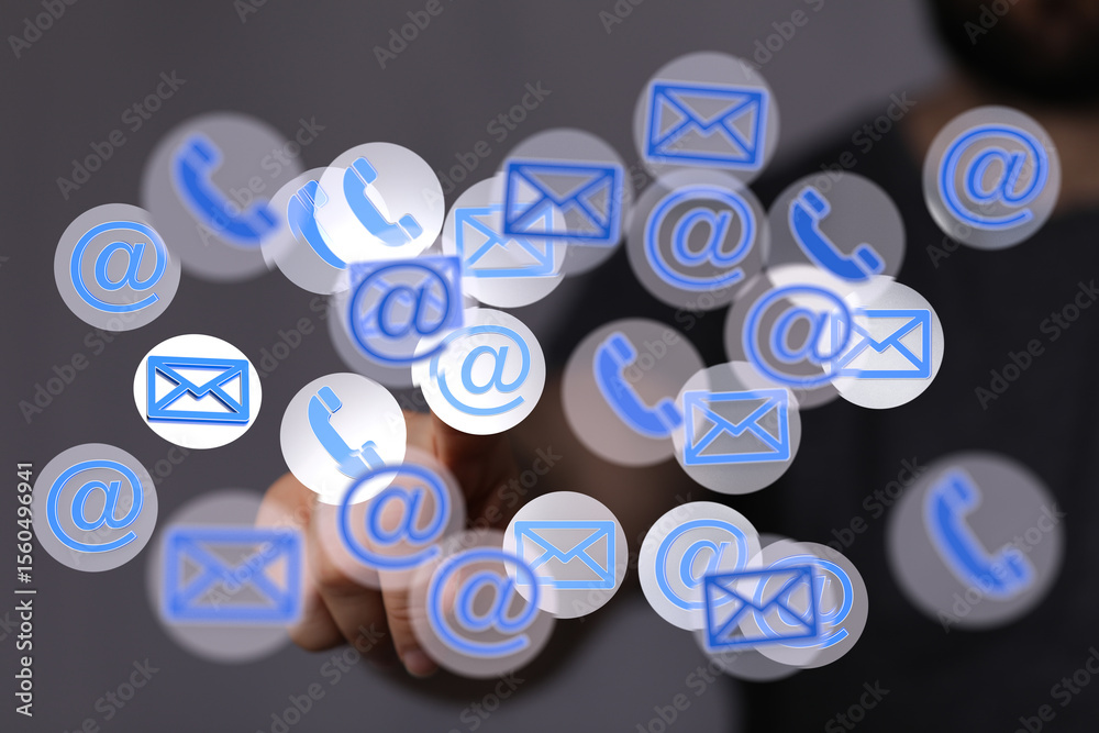 Poster quick and easy ways to get in touch. email, phone, or message us now!