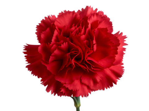  rote nelke isoliert auf wei en hintergrund   isolated on white background PNG ,AI GENERATED