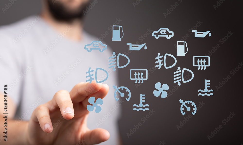 Poster Learn to identify and understand your car's dashboard warning lights.  Prevent costly repairs!