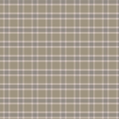 Neutral Beige Plaid Pattern - Seamless Tartan Texture Background