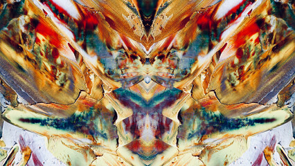 Fototapeta premium Abstract art background . Hand painting artwork on canvas .