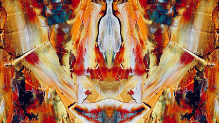 Fototapeta premium Abstract art background . Hand painting artwork on canvas .