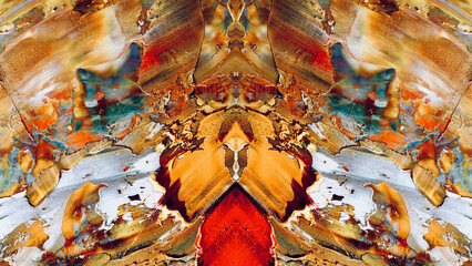 Abstract art background . Hand painting artwork on canvas .