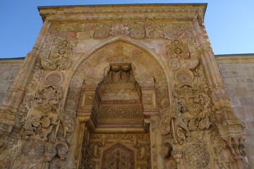 A gate of of Divrigi Ulu Mosque and Hospital in Sivas, Turkey
