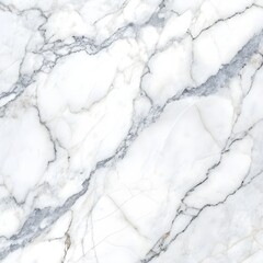 Fototapeta premium Luxurious White Marble Stone Texture with Elegant Gray Veins