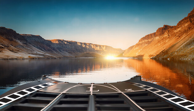 retro filmstrip countdown cinema set