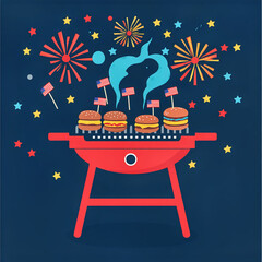 barbecue on fourth of July