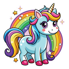 Minimalist Rainbow Illustration for Kids