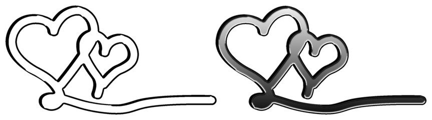 The Art of the Heart: A Detailed Look at Stylized Symbols Featuring High-Quality Red Heart Variations