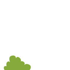 Green Bush Illustration