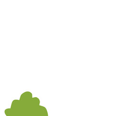 Green Bush Illustration